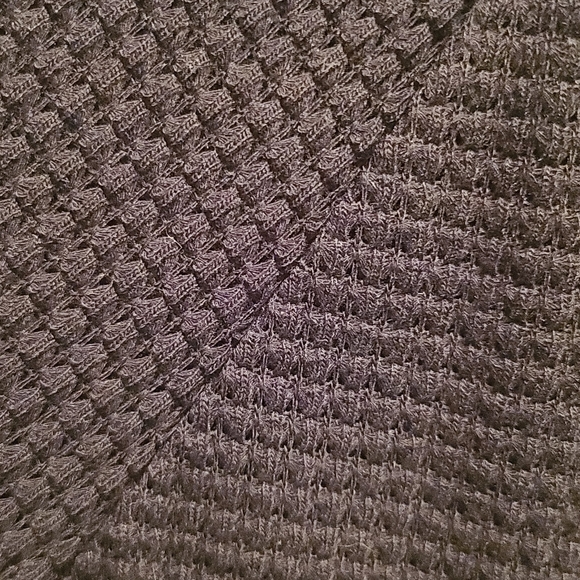 NWOT Waffle Knit with lace neckline long top - Picture 5 of 5